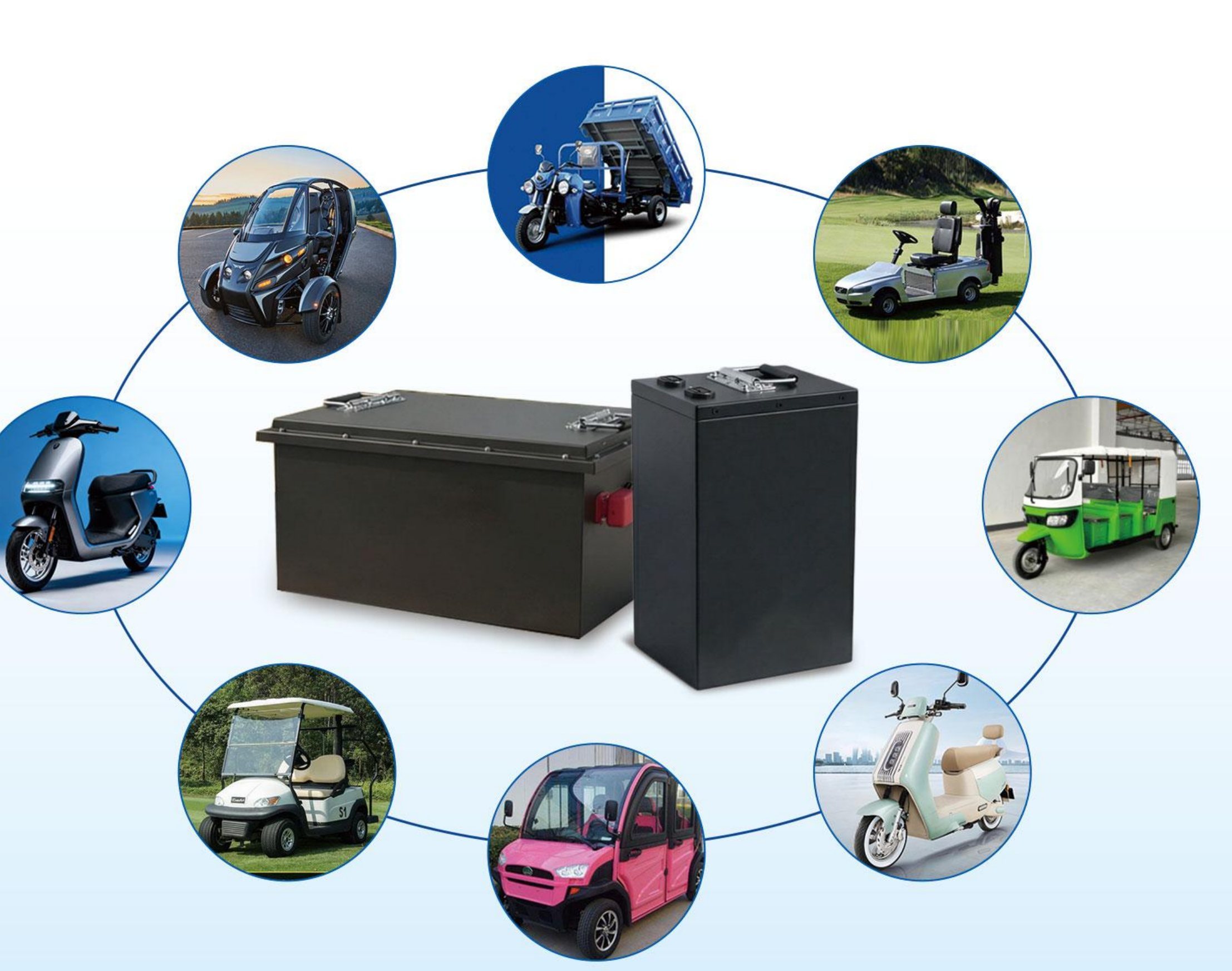 Vehicles powered by ZHIFU batteries